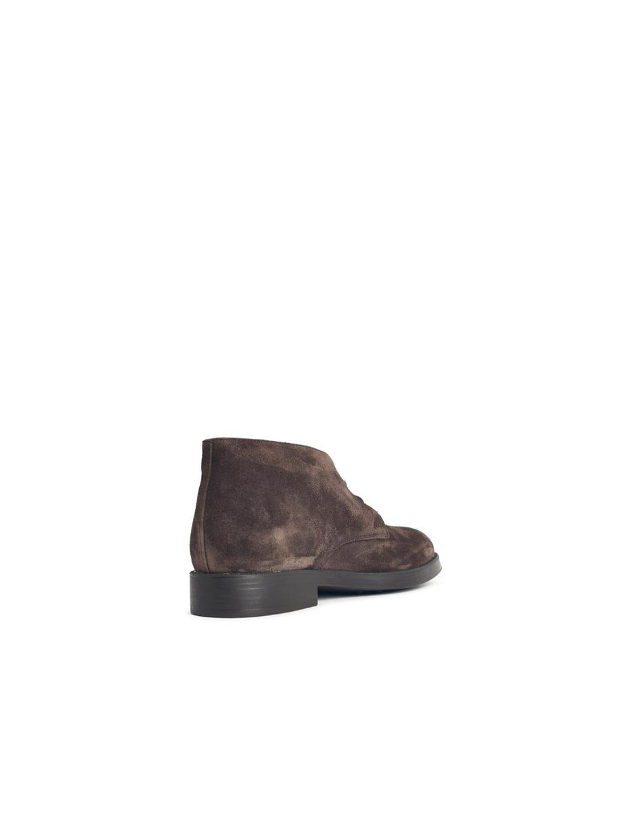 Tod'S Brown Suede Ankle Boots