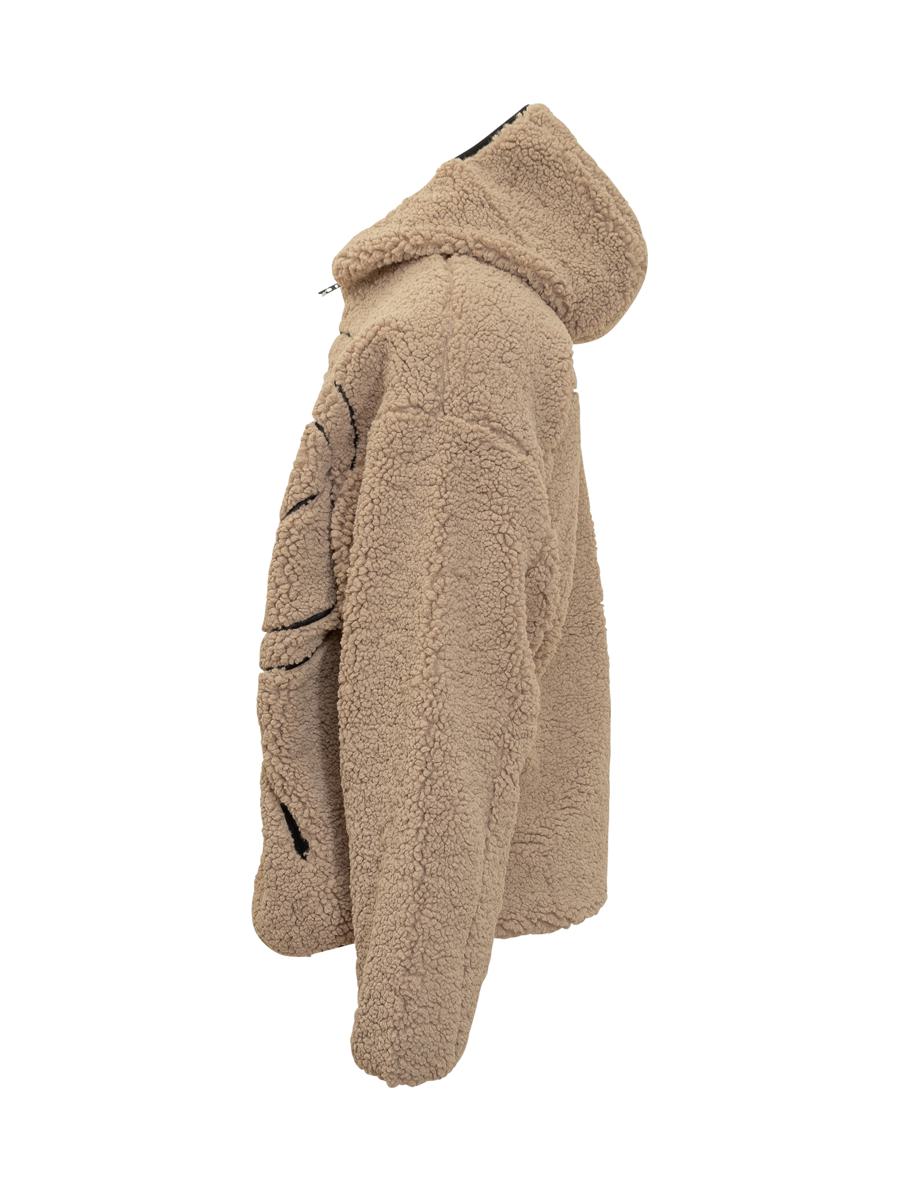 Diesel Diesel Men'S Teddy Zip Logo Jacket Beige
