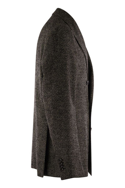 Tagliatore Double-Breasted Jacket In Wool Blend