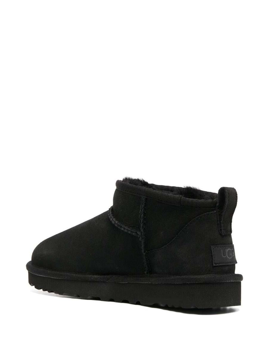 Black 'Ultra Mini' Boots In Suede Woman