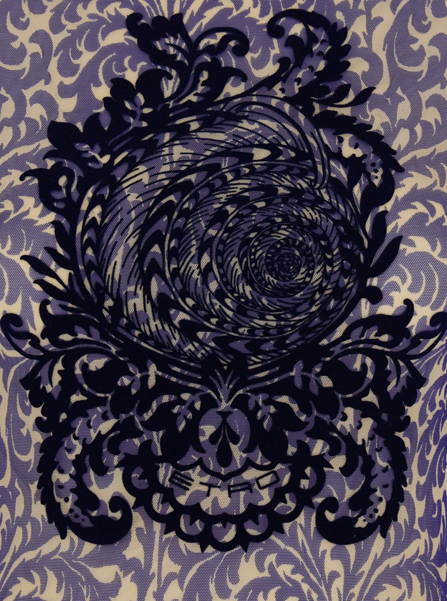 Blue Long Dress With Maxi Floral Print On The Front And All-Over Print In Tech Fabric Woman