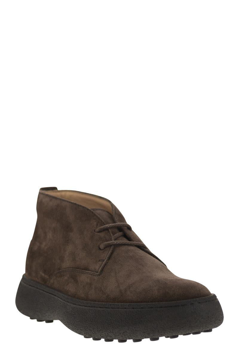 Tod'S Suede Leather Ankle Boots