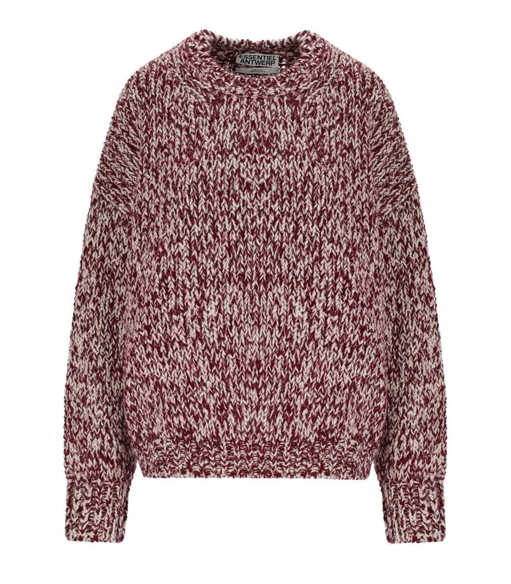 Essentiel Antwerp Izura Burgundy Crewneck Sweater