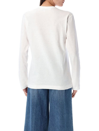 Comme Des Garçons Play Double Heart L/S Tee