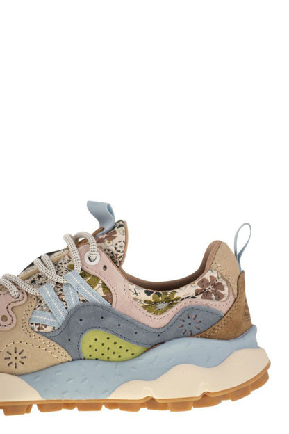 Flower Mountain Yamano 3 - Sneakers In Suede And Technical Fabric