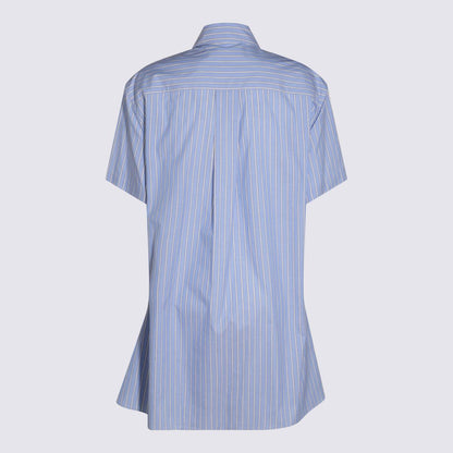 Marni Light Blue Cotton Mini Dress