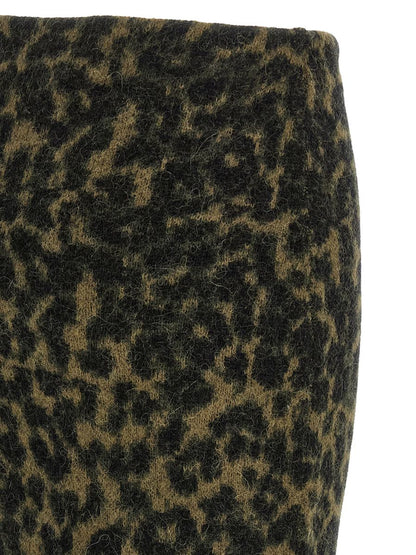 Nude Wool Skirt