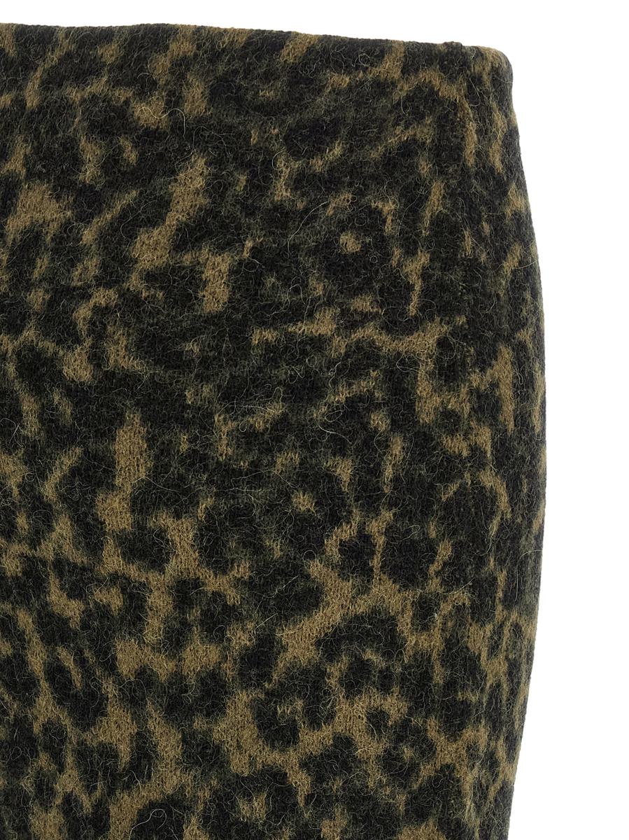 Nude Wool Skirt