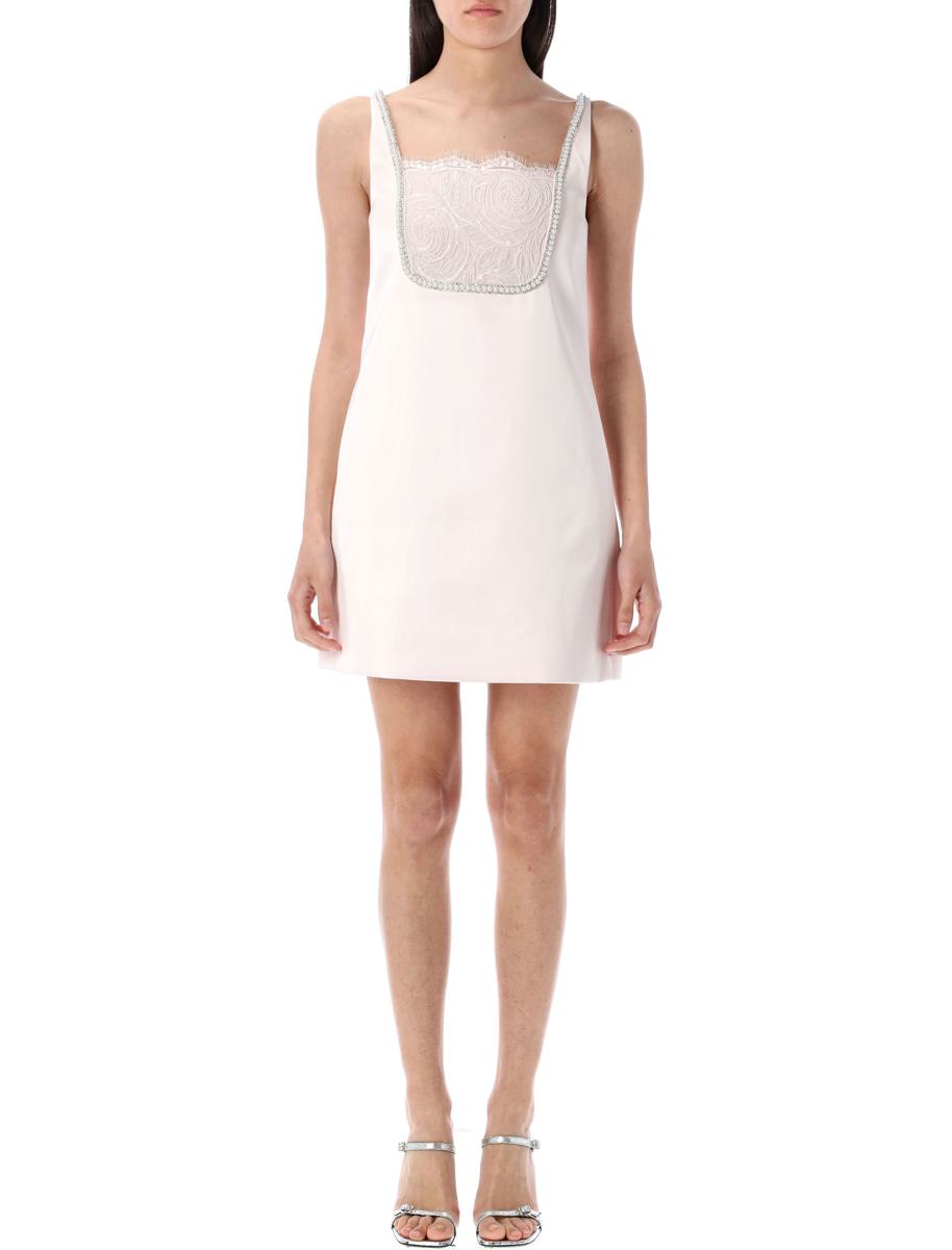 Self-Portrait Satin Mini Dress