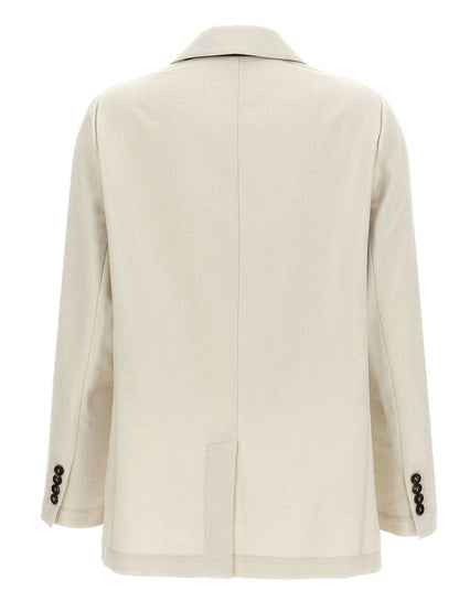 Brunello Cucinelli Lurex Double-Breasted Blazer