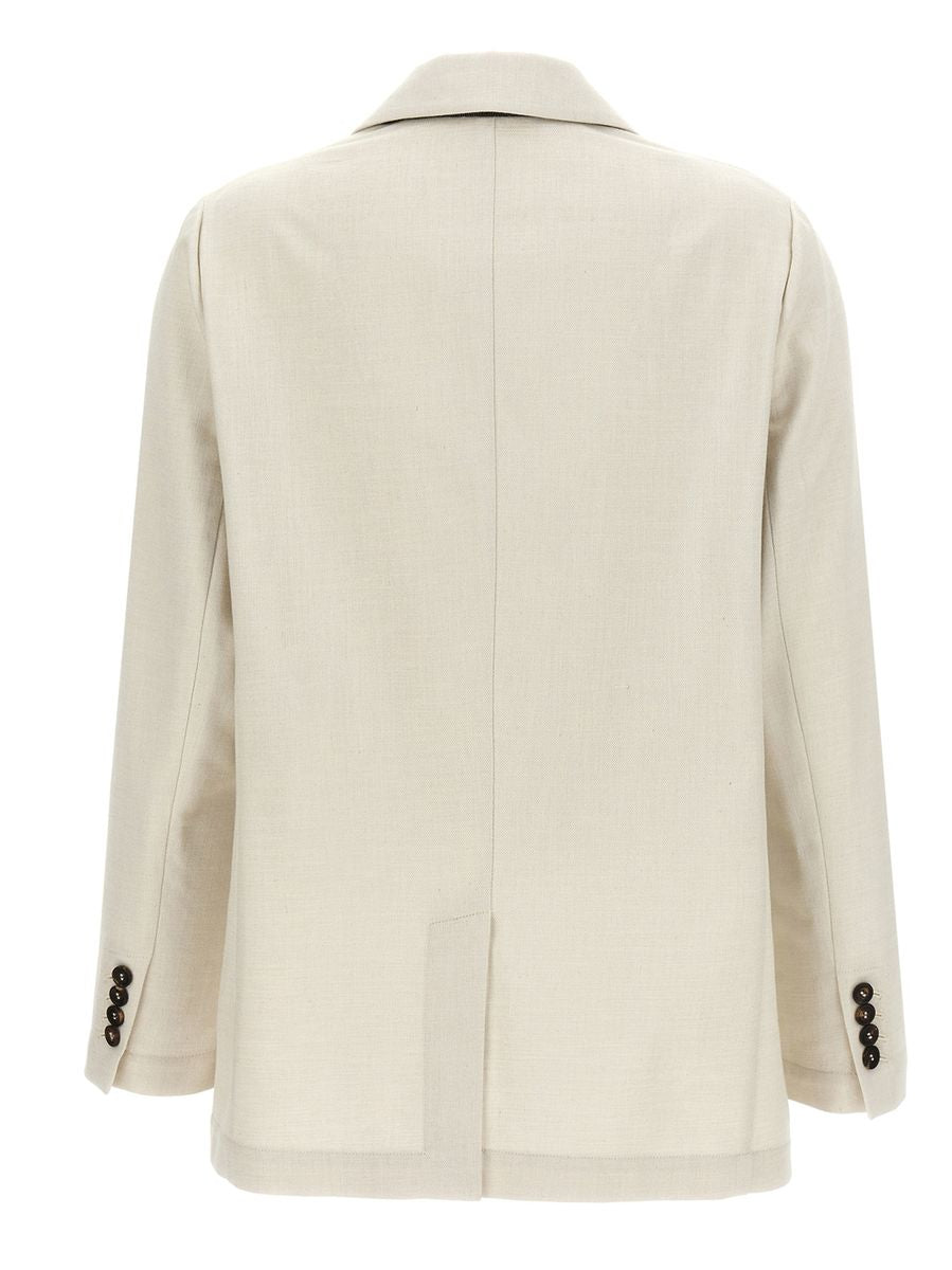 Brunello Cucinelli Lurex Double-Breasted Blazer