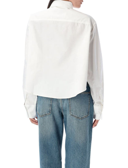AMI Paris Oxford Cropped Shirt