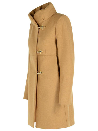 Fay Beige Wool Blend Coat