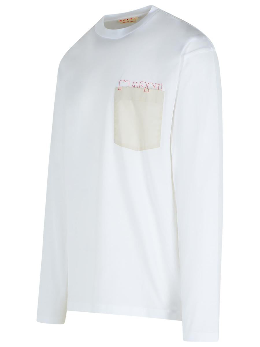 Marni White Cotton T-Shirt