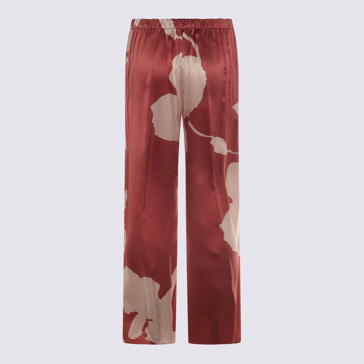 Antonelli Red And White Pants