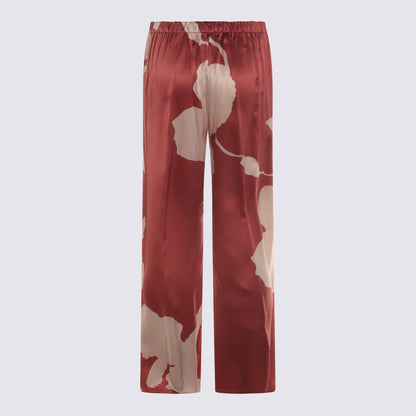 Antonelli Red And White Pants