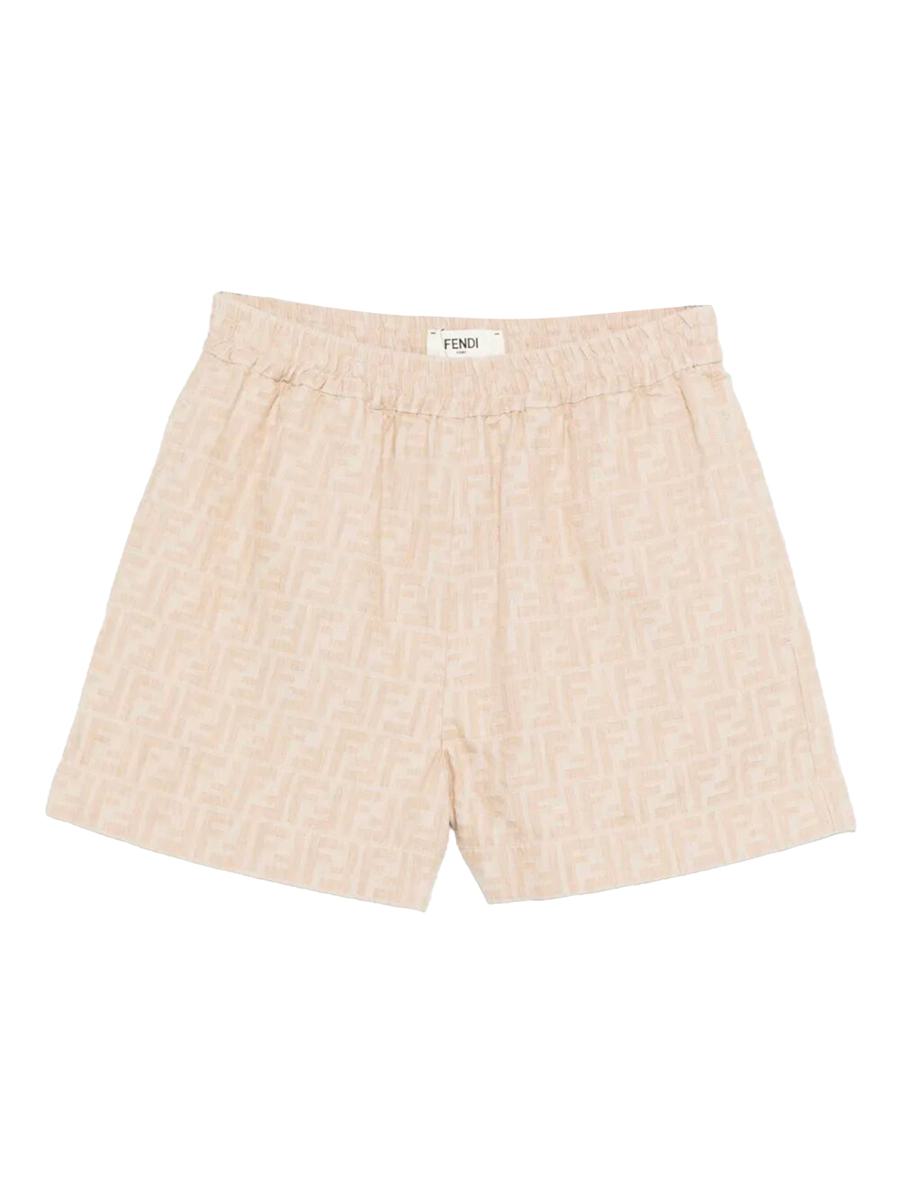 Fendi Ff Denim Chambray Shorts Clothing