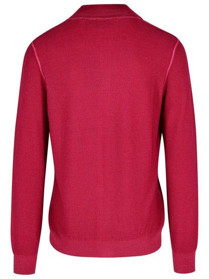 Gran Sasso Red Virgin Wool Sweater