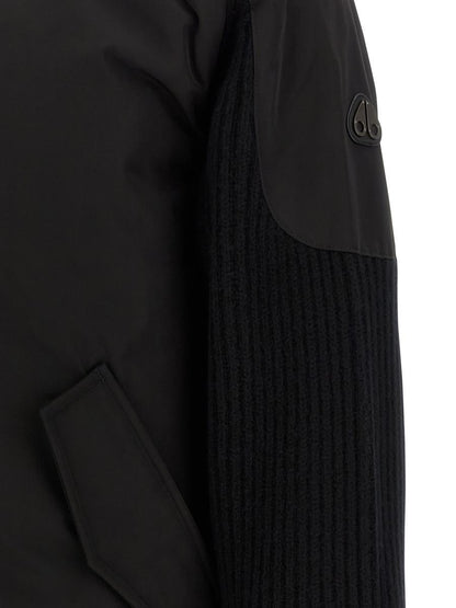 Moose Knuckles 'Magnus Knit Hybrid' Bomber Jacket