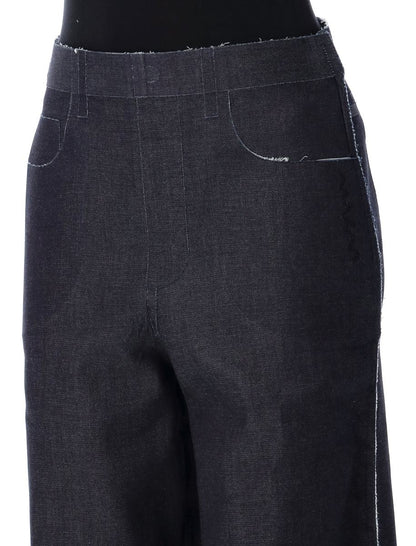 Marni Stretch Denim Trompe L'Oeil Trousers