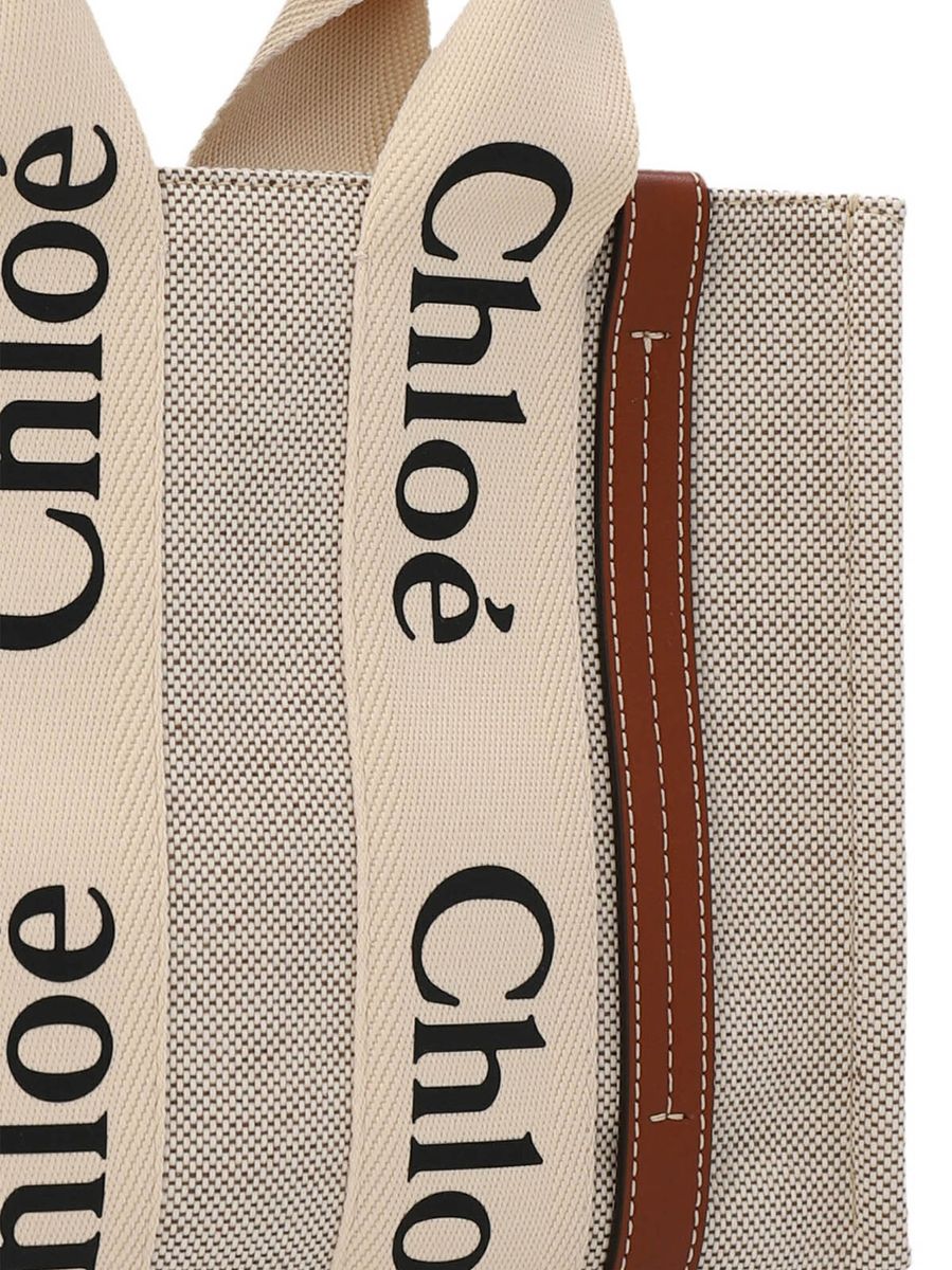 Chloé Woody Small Canvas Tote