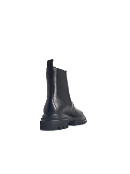 Hogan Black Leather Ankle Boots