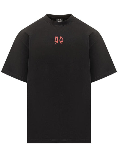 M44 Label Group 44 Label Group T-Shirt Black Logo Red Men'S