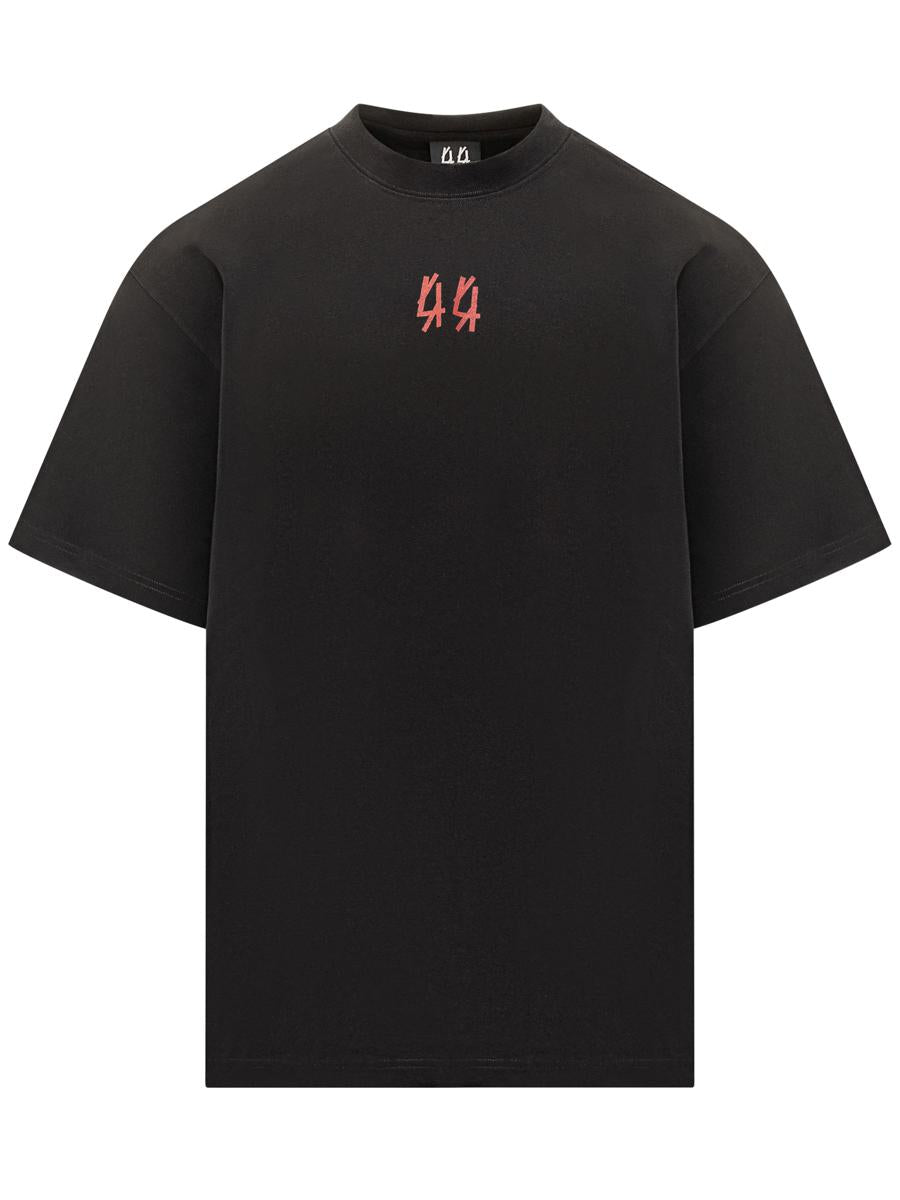 M44 Label Group 44 Label Group T-Shirt Black Logo Red Men'S
