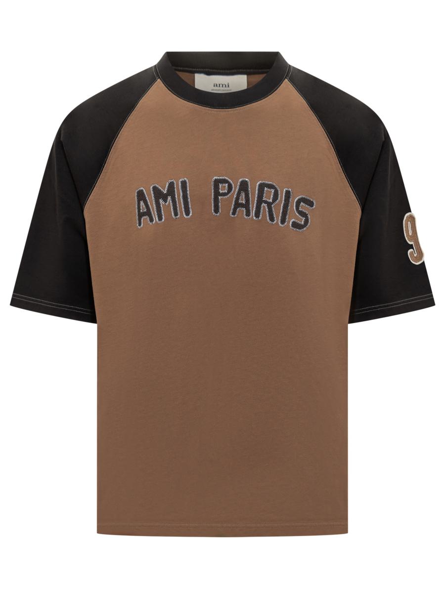 AMI Paris Ami Alexandre Mattiussi Men'S Two-Tone T-Shirt