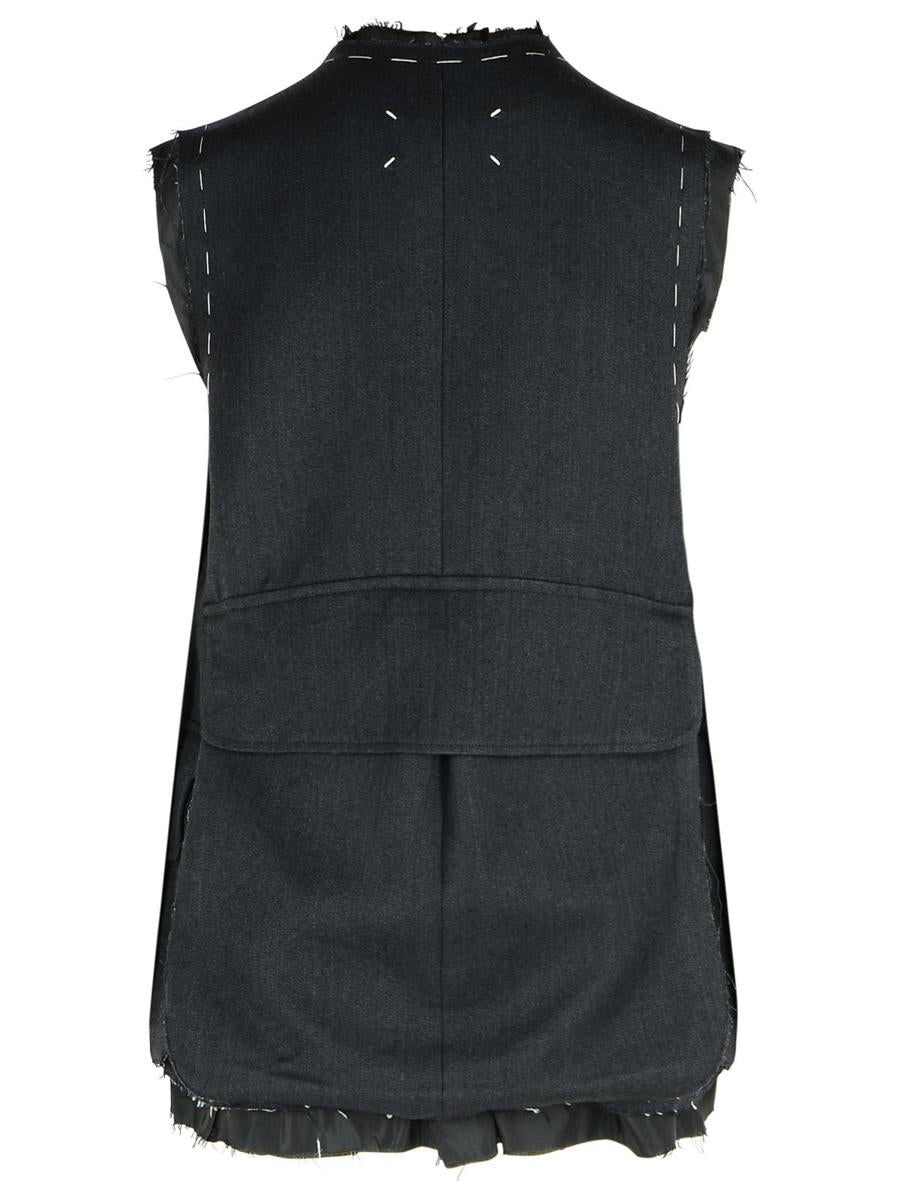 Maison Margiela Dark Grey Wool Vest