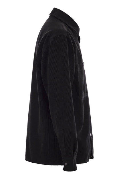 Stone Island Comfortable Overshirt With Pockets And Press Studs