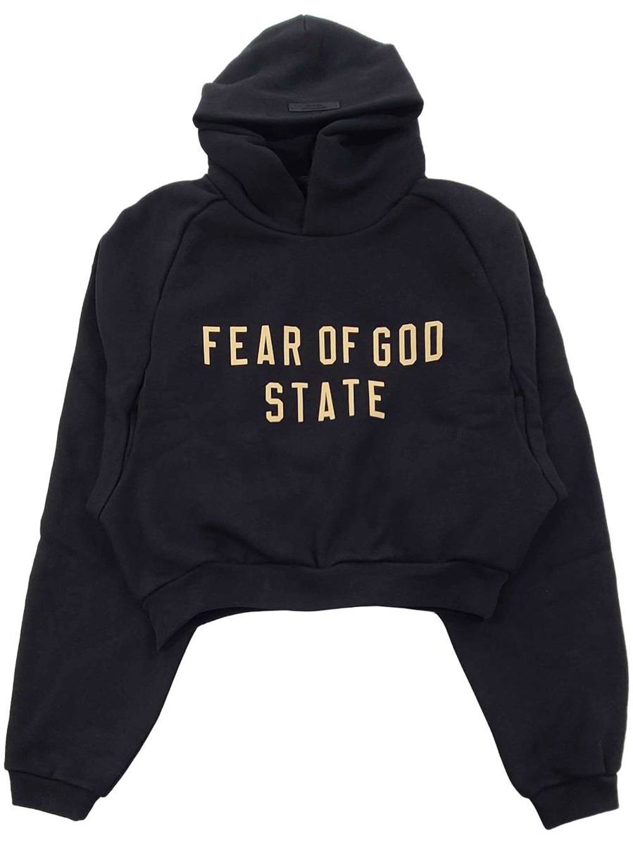 Fear Of God Essential Fleece Cropped Hoodie Clothing