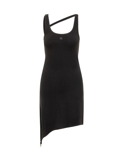 Courrèges Courrèges Asymmetrical Black Dress