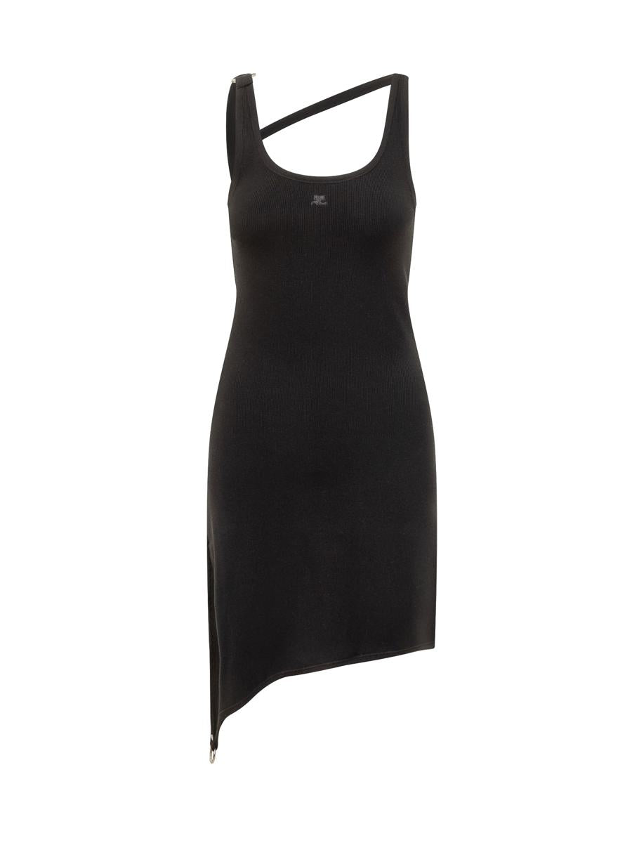 Courrèges Courrèges Asymmetrical Black Dress
