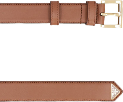 Prada Calf Leather Belt With Buckle
