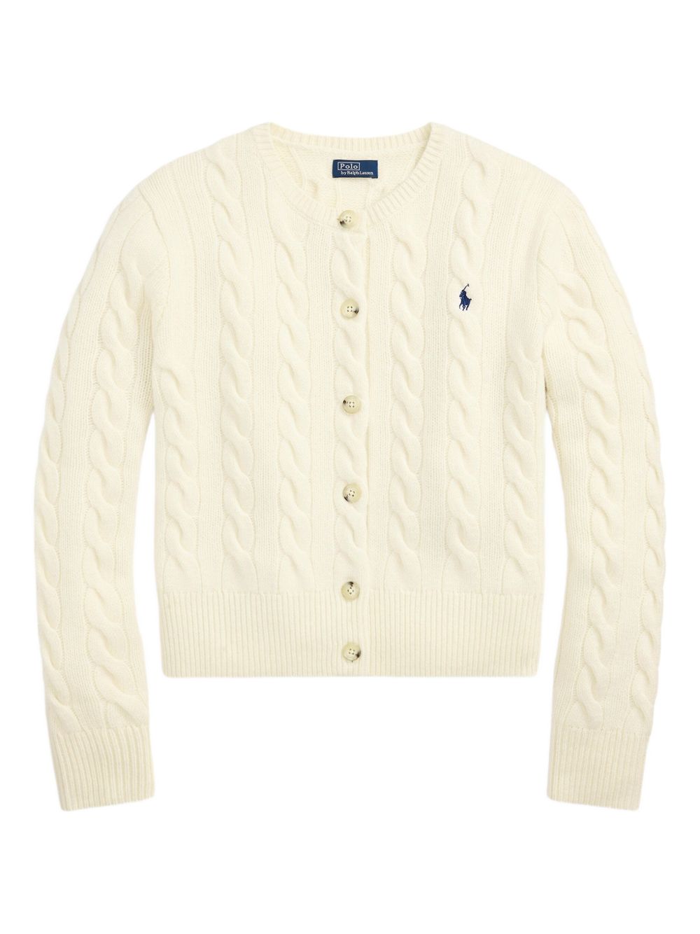 Cable-Knit Wool-Cashmere Cardigan