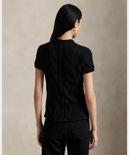 Polo Ralph Lauren POLO RALPH LAUREN cable knit cotton polo shirt