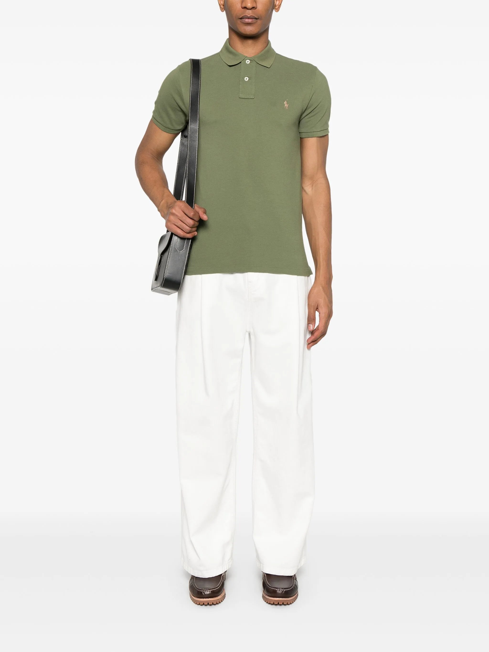 Slim Fit Mesh Polo Shirt