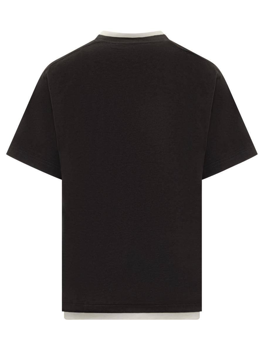 Dolce & Gabbana Dolce & Gabbana Men'S Black Logo Embroidered T-Shirt