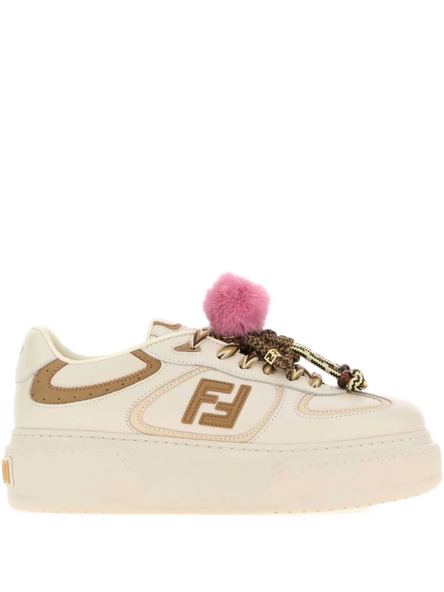 Fendi Fendi Match Charm Embellished Sneakers