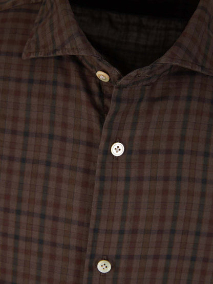 Vincenzo Di Ruggiero Check Motif Shirt