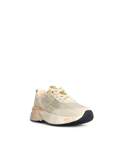 Premiata 'Moerund' Grey Suede Blend Sneakers