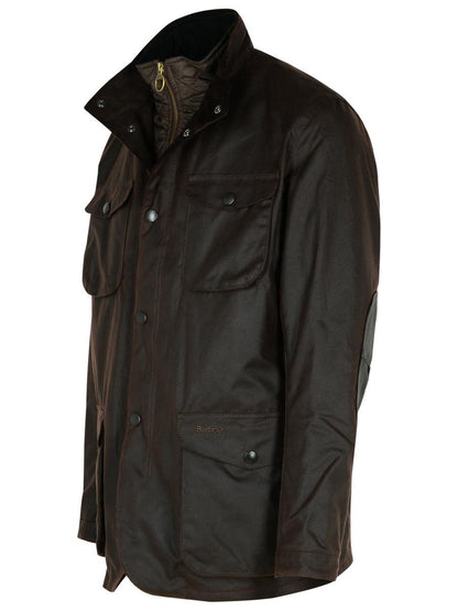 Barbour 'Ogston' Brown Waxed Cotton Jacket