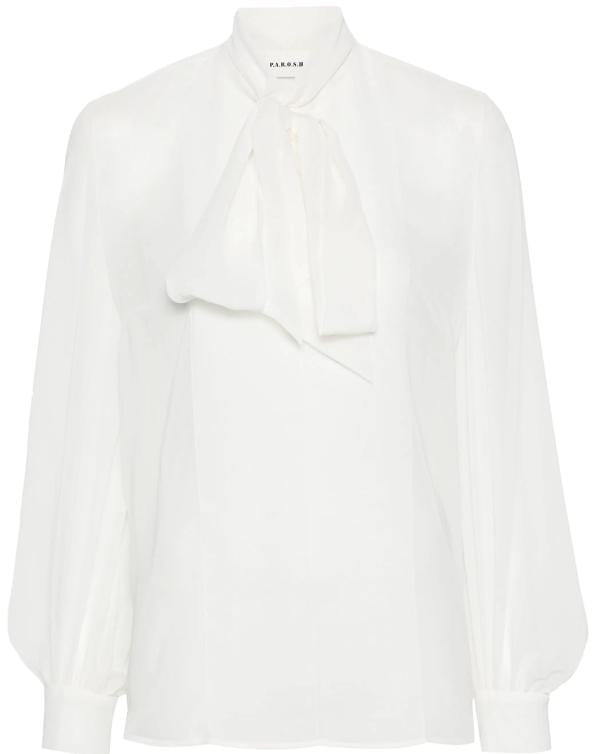 P.A.R.O.S.H. Tied-Neck Blouse