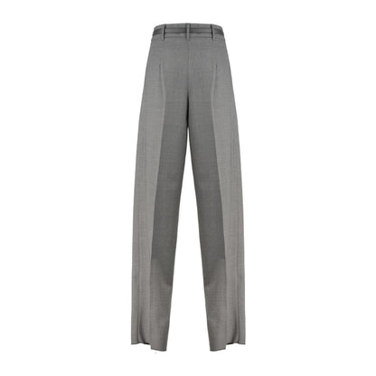 Max Mara Grey Wool Knit Pants