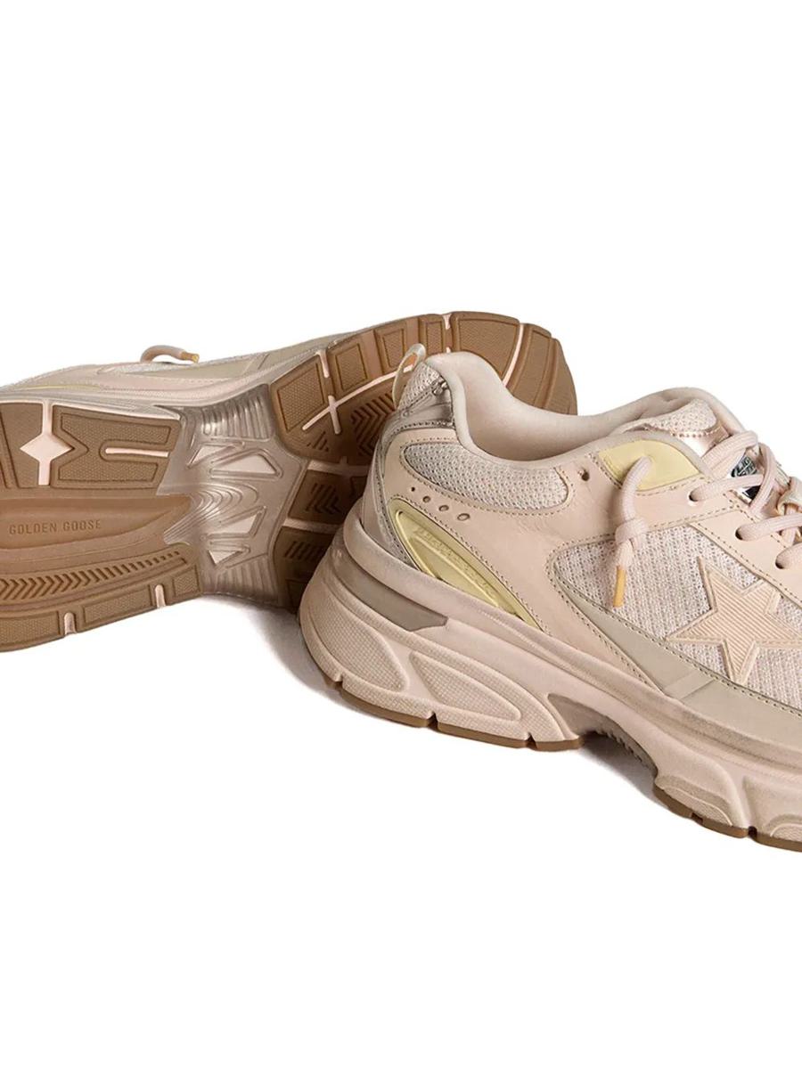 Golden Goose Lightstar Net Leather And Suede Upper Tpu Star Net Heel And Spur