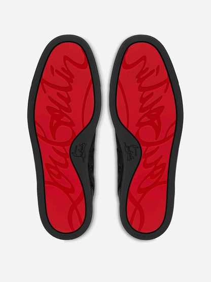 Christian Louboutin Louis Jacquard Leather Sneakers