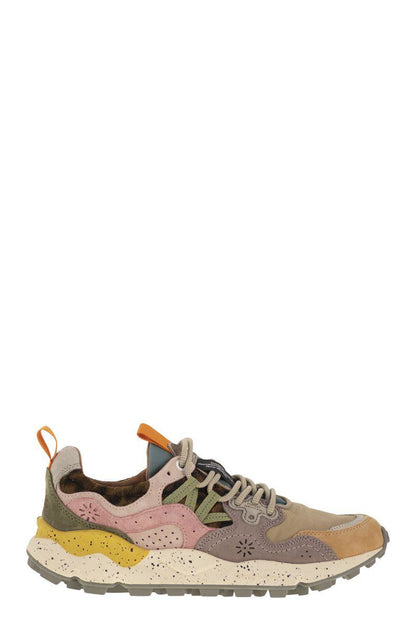 Flower Mountain Yamano 3 - Sneakers In Suede And Technical Fabric