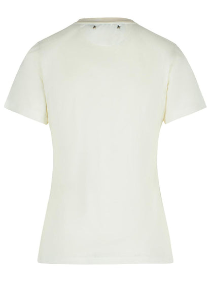 Golden Goose White Viscose Blend T-Shirt