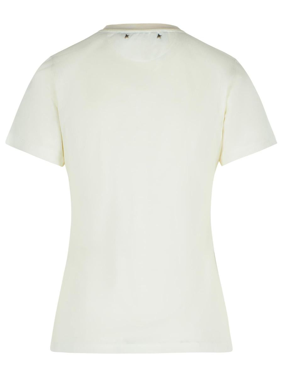 Golden Goose White Viscose Blend T-Shirt